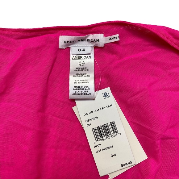 NWT Good American mesh sarong wrap in Hot Pink 002 - Picture 8 of 11